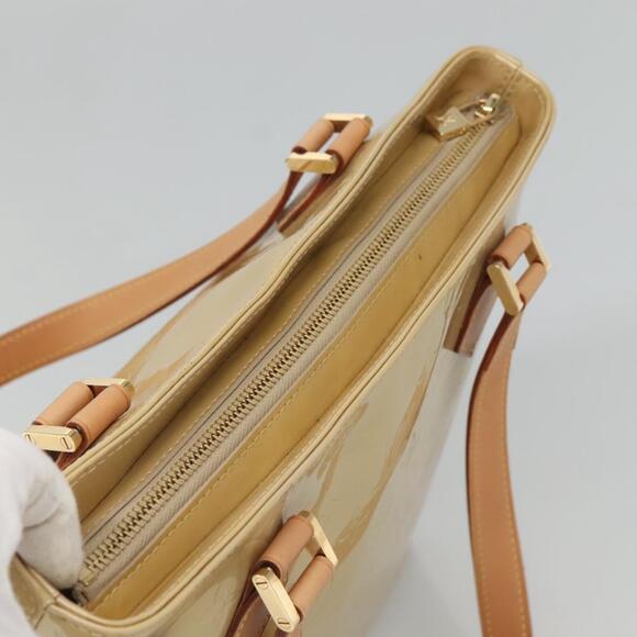 LOUIS VUITTON Monogram Vernis Houston Hand Bag Beige M91004 - Picture 6 of 12